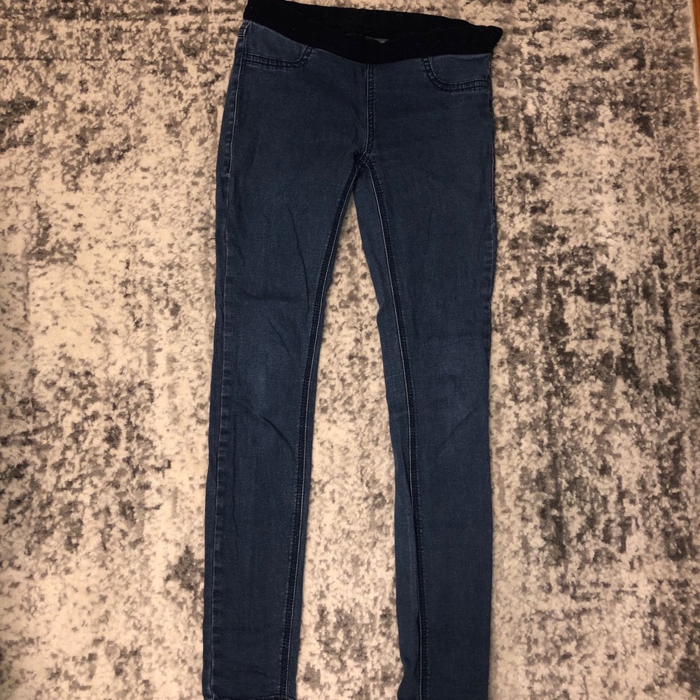 Free People Blue Jeggings